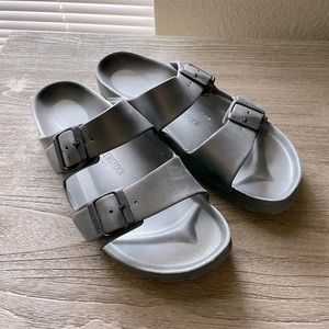 Silver Birkenstocks - 41